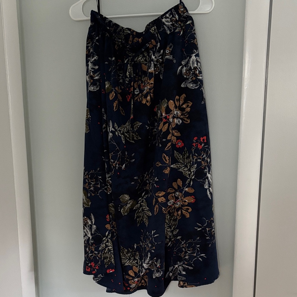 Floral Navy Skirt